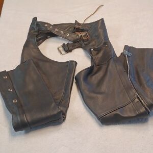 Milwaukee Xxs Women's Black Leather Motorcycle Chaps